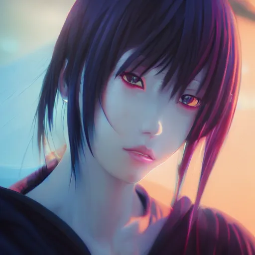 Image similar to photorealistic dramatic liquids anime people render, detailed face, colorful, atmosphere cinematic, by wlop, by ilyu kuvshinov, soft shadows, concept art, super detailed, unreal engine 5, octane render, vfx, houdini, 8 k, super realistic, ufotable studio art style, global illumination, trending in pixiv, dramatic color