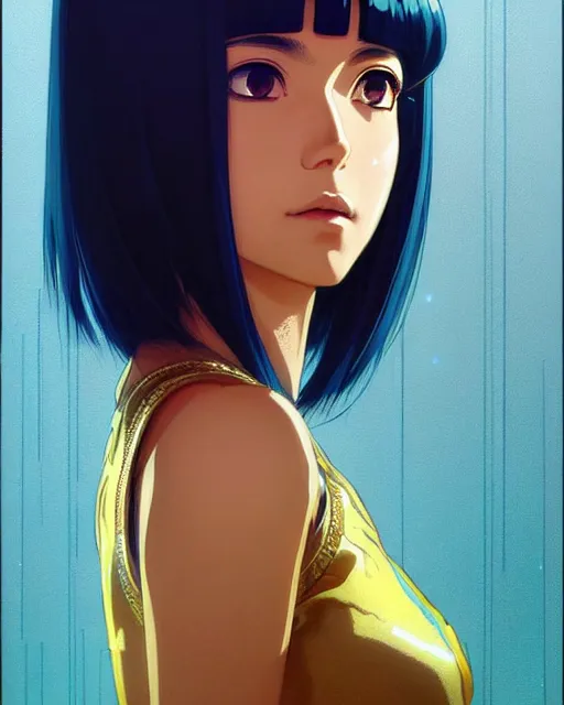 Image similar to portrait of cleopatra | | very very anime!!!, fine - face, audrey plaza, realistic shaded perfect face, fine details. anime. realistic shaded beautiful lighting poster by ilya kuvshinov katsuhiro otomo ghost - in - the - shell, magali villeneuve, artgerm, jeremy lipkin and michael garmash and rob rey