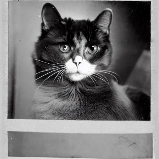 Prompt: vintage photography of a cat