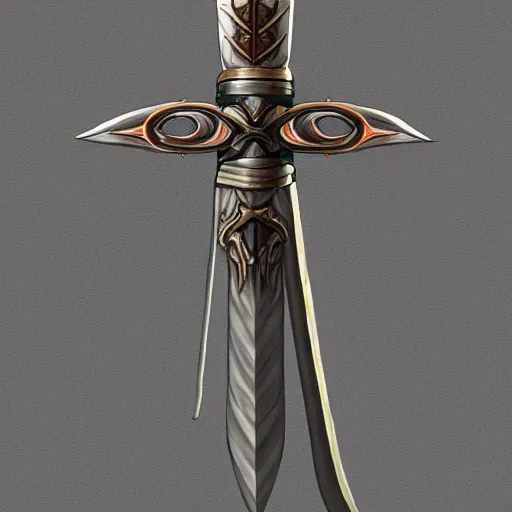 Image similar to magical glowing sword, artefact, no people, xianxia, trending on artstation