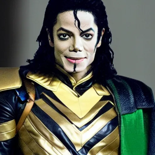 Prompt: Michael Jackson as Loki