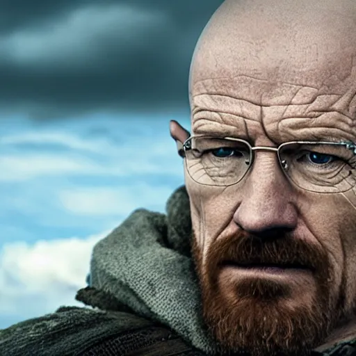 Image similar to Walter White in Vikings4K quality super realistic