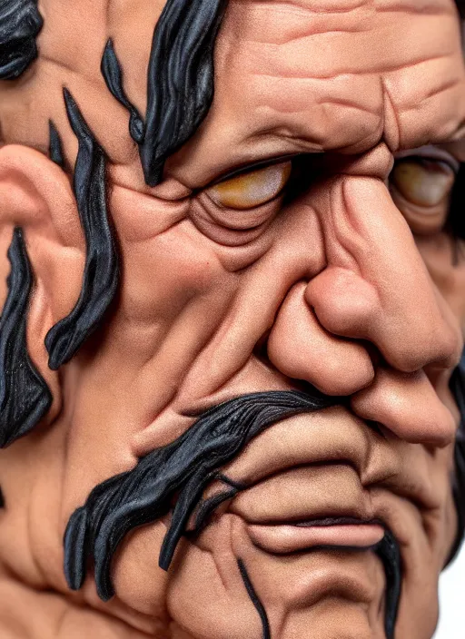 Image similar to danny trejo, a nendoroid of danny trejo figurine, realistic face, detailed product photo