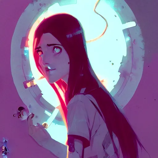 Prompt: portrait of sally face, by ross tran and atey ghailan, by greg rutkowski, by greg tocchini, by james gilleard, by joe fenton, by kaethe butcher, dynamic lighting, grunge aesthetic