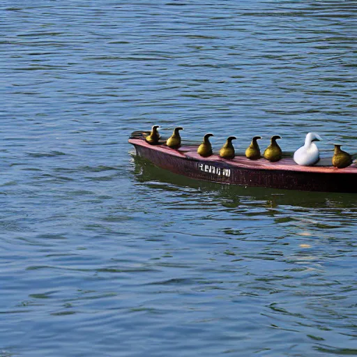 Prompt: boat : : 5 duck : : 4 0