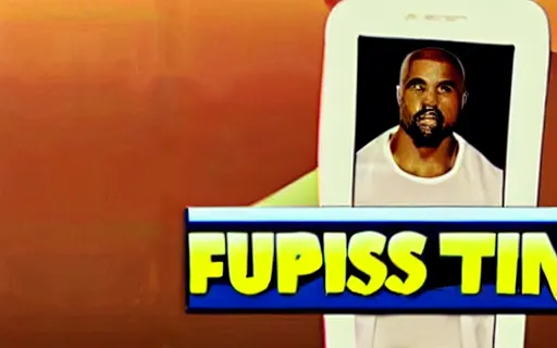 Image similar to a fitness workout DVD starring kanye west as the host, screenshots