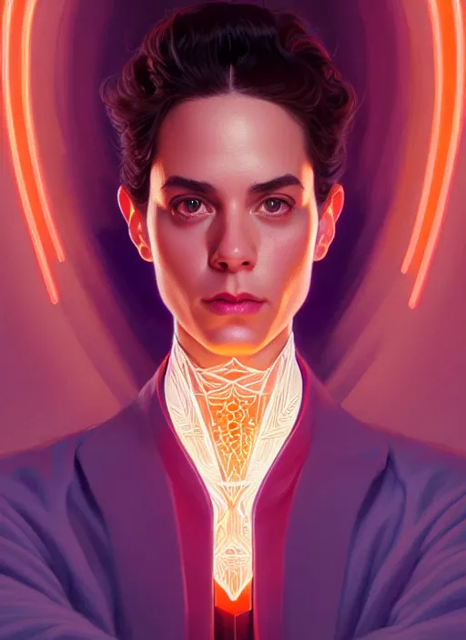 Image similar to symmetry!! portrait of seinfeld, glowing lights!! intricate, elegant, highly detailed, digital painting, artstation, concept art, smooth, sharp focus, illustration, art by artgerm and greg rutkowski and alphonse mucha