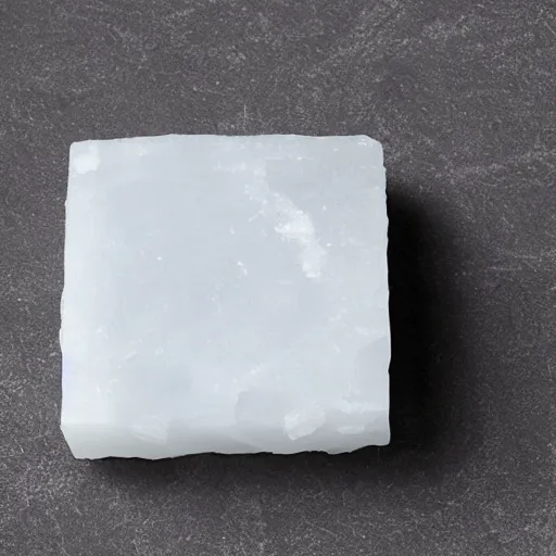 Prompt: a marble embedded inside a block of ice
