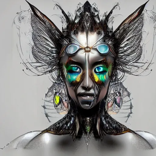 Image similar to fantasy art hyper realistic ai created interesting bizarre subconscious fantastic art award winning best ultra detailed magnificent