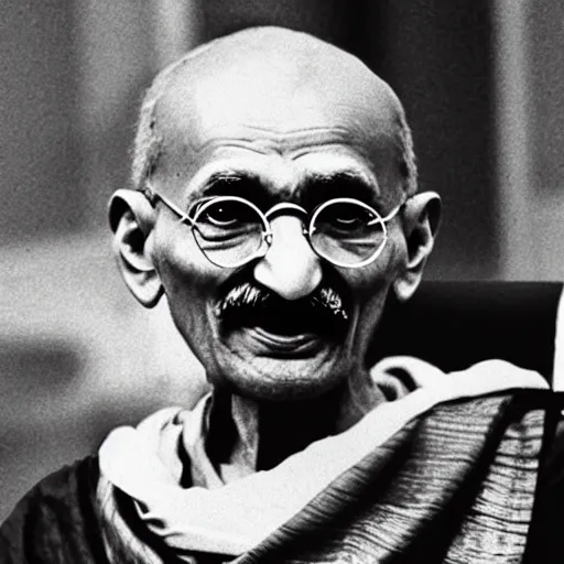 Image similar to mahatma gandhi as a unit in starcraft 2