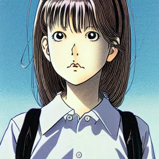 Image similar to young girl by naoki urasawa, 浦 沢 直 樹, detailed, manga, illustration