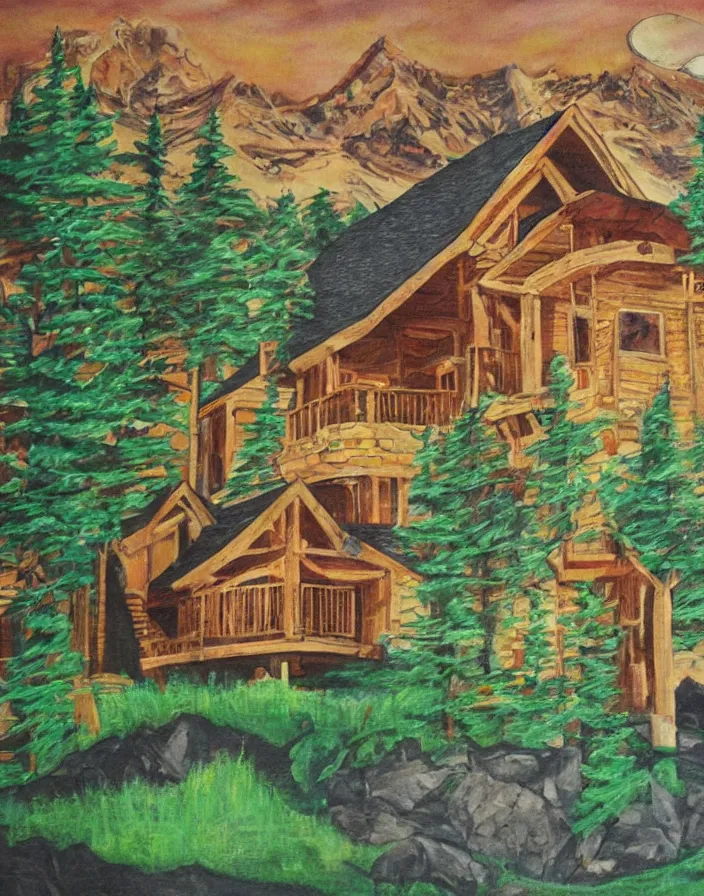 Image similar to Lodge art