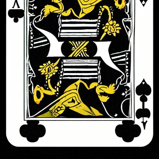 Prompt: nightmarish king of spades