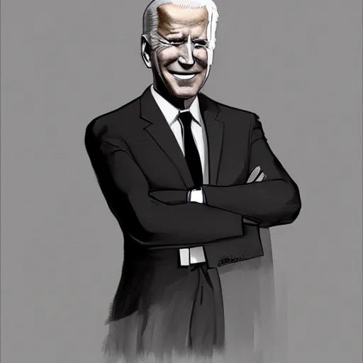 Prompt: concept art of joe biden by jama jurabaev, brush hard, artstation, high quality, brush stroke