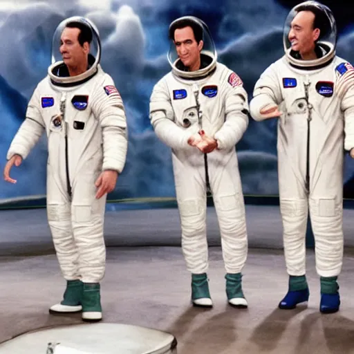 Image similar to episode of Seinfeld where Jerry wears astronaut suit