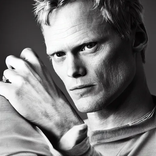 Prompt: paul bettany, professional photography, face closeup