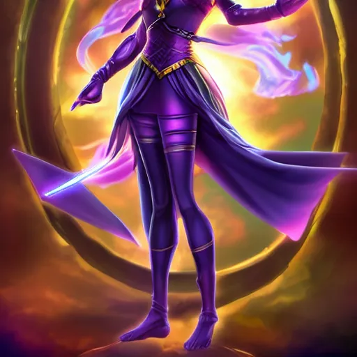 Image similar to beautiful dark magician girl, full body, mystical, ultra detailed, 4 k