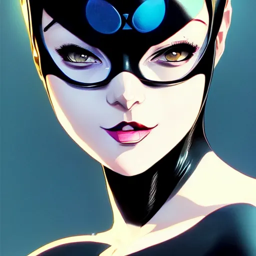 Image similar to a portrait of a beautiful catwoman, saturn inverted, art by ilya kuvshinov and wlop and and josan gonzalez, shikanosuke yagaki, mitsumayo, reivaille, digital art, highly detailed, intricate, sharp focus, trending on artstation hq, deviantart, pinterest, unreal engine 5, 4 k uhd image