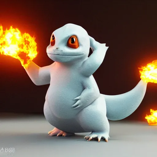 Prompt: charmander made of ice, concept art, octane render, unreal engine 5, highly detailed, high quality, 8 k, soft lighting, realistic face, path traced