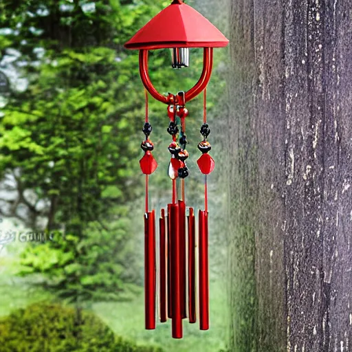 Image similar to ornamental wind chimes, professional photography