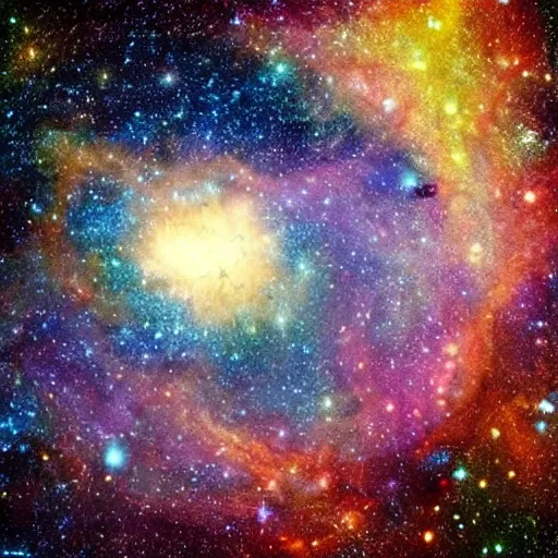 Image similar to the beautiful cosmos and heavens with stars and stardust and meteors, deep space wonder