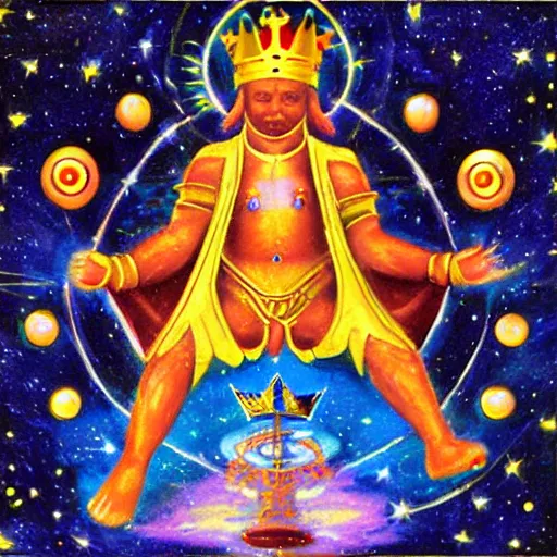 Image similar to cosmic king god