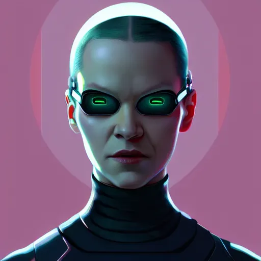 Image similar to maissie williams as a cyborg in the matrix, digital art, detailed, painting, fantasy, sci fi, by ilya kuvshinov