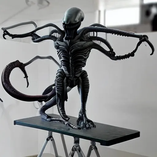 Image similar to xenomorph on a surgical table.