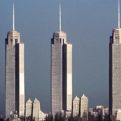 Image similar to twin towers hit by planes