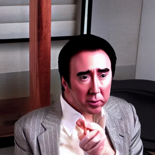 Prompt: nick cage as a japanese man