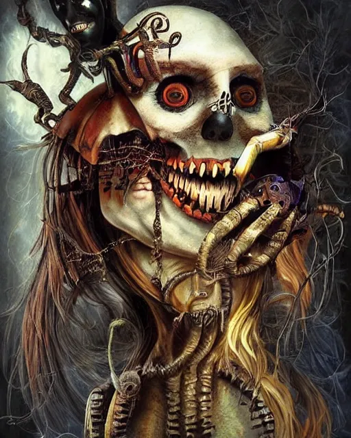 Prompt: halloween pirate theme surrealist art in the styles of igor morski, jim warren, and a tim burton film, intricate, hyperrealistic, accurate facial details, profile picture with chromakey!!!!! background, volumetric lighting