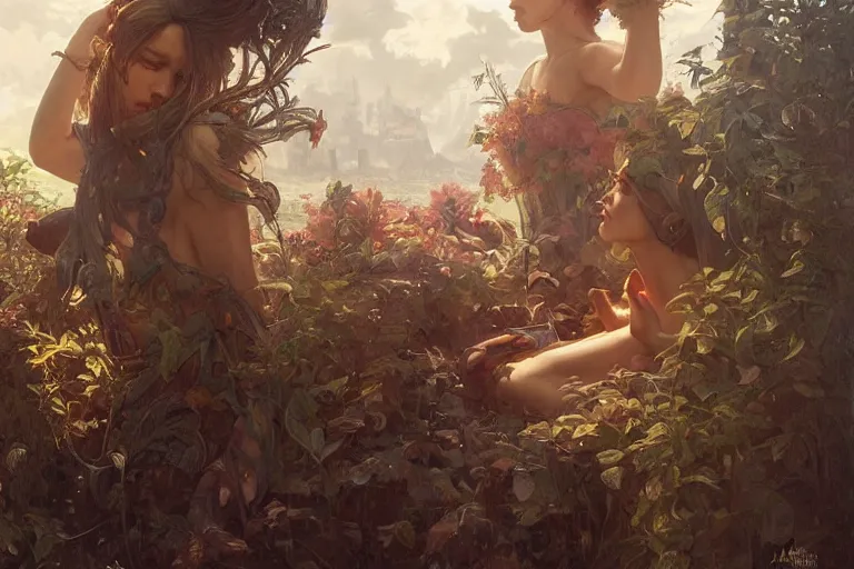 Image similar to painting of the end, ultra realistic, concept art, intricate details, eerie, highly detailed, photorealistic, octane render, 8 k, unreal engine. art by artgerm and greg rutkowski and alphonse mucha