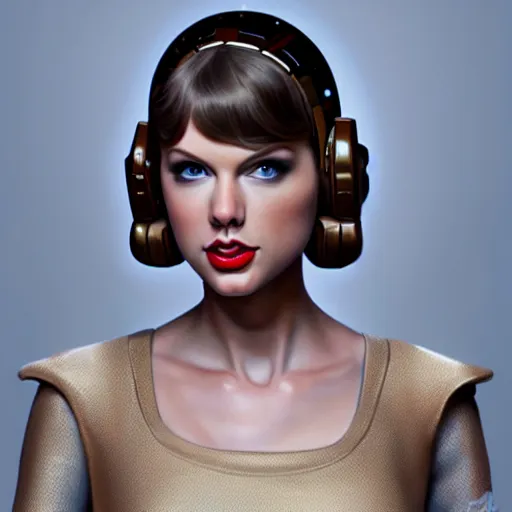 Image similar to Portrait of Taylor Swift as Princess Leia in Star Wars, intricate, elegant, super highly detailed, professional digital painting, artstation, concept art, smooth, sharp focus, no blur, no dof, extreme illustration, Unreal Engine 5, 8K