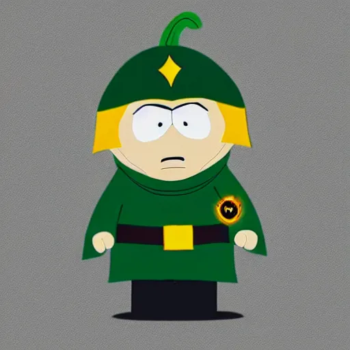 Image similar to southpark loki