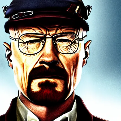 Image similar to walter white is gordon greeman in half - life 2