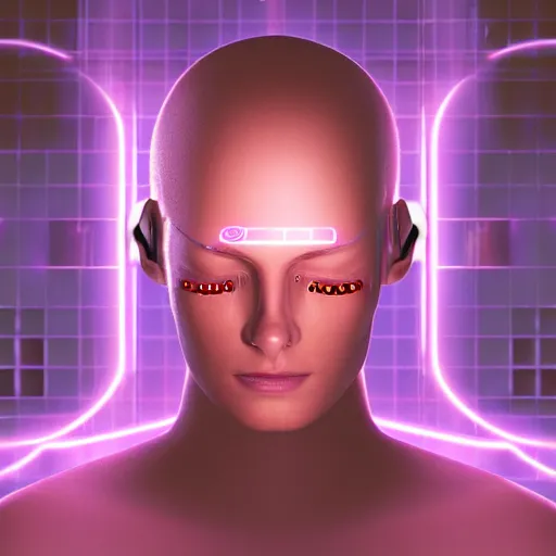 Image similar to film still portrait of a sci-fi cyberpunk meditator, eeg nodes on scalp, zen atmosphere, nostalgic tech desire dreaming, ultra detailed illustration