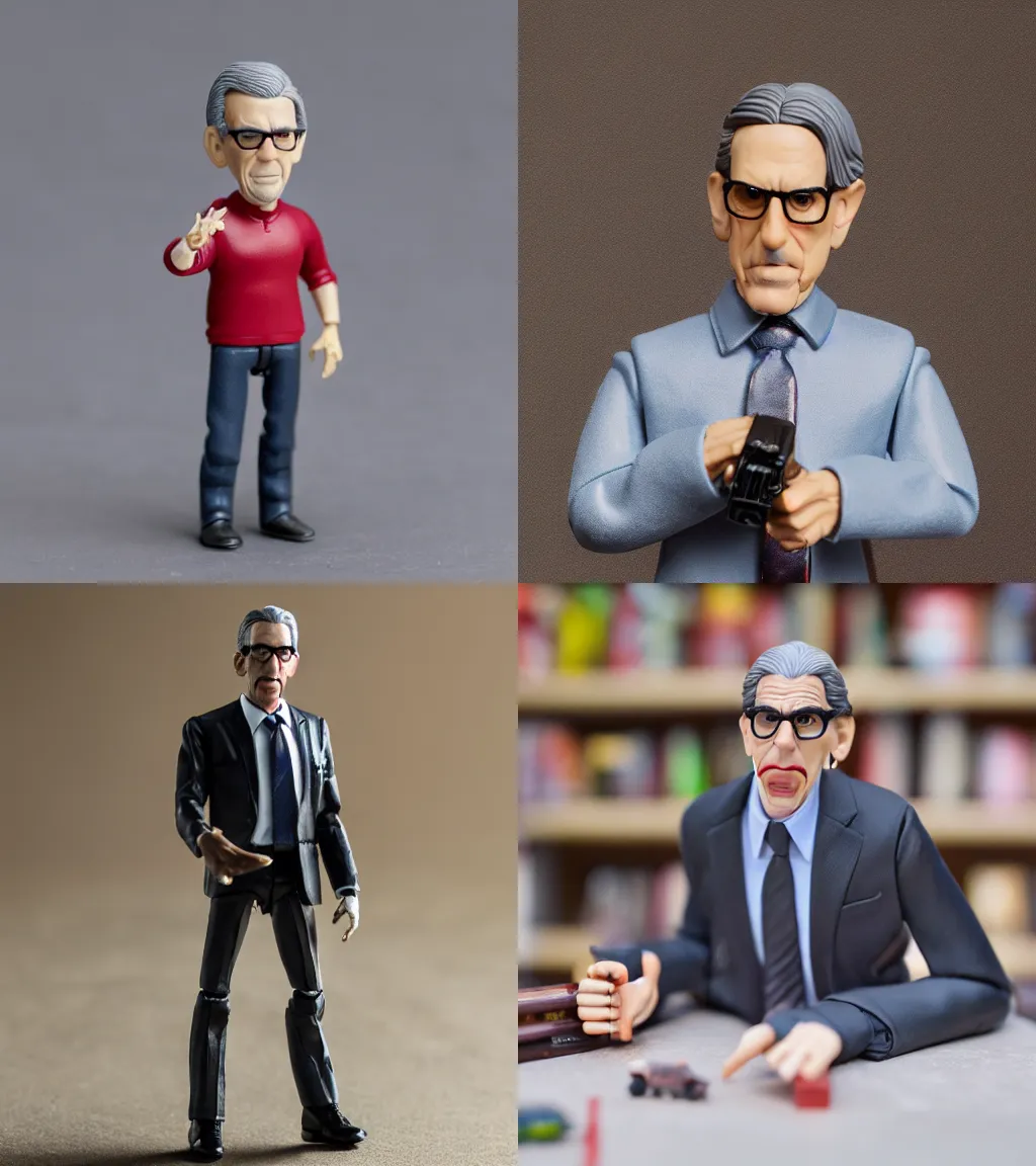 Prompt: john munch action figure, product photography