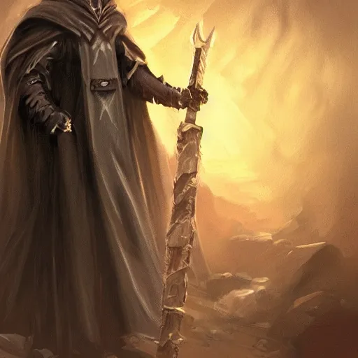 Image similar to joe biden wizard in a dark cloak, concept art, fantasy, fantasy art, trending on artstation, highly detailed, award winning, museum piece