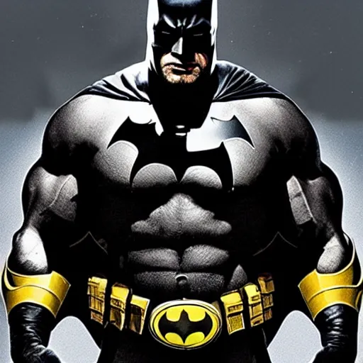 Prompt: Dwayne Johnson as batman
