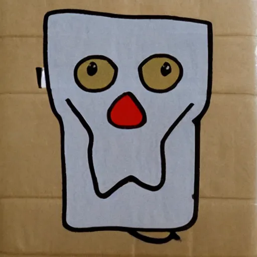 Prompt: anthropomorphic paper towel