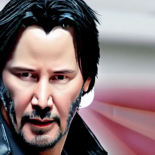 Prompt: Keanu Reeves in blade 4K quality Super Realistic