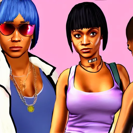 Image similar to left eye from tlc in gta style