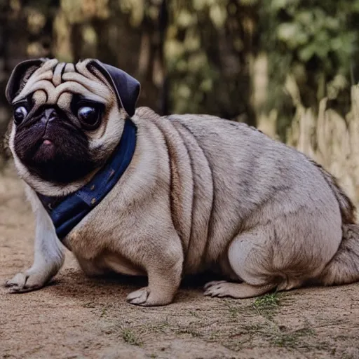 Image similar to a Rabbit-Pug Hybrid, A Rabbit that looks like a pug, huge tusks, afternoon hangout, good times photograph, candid