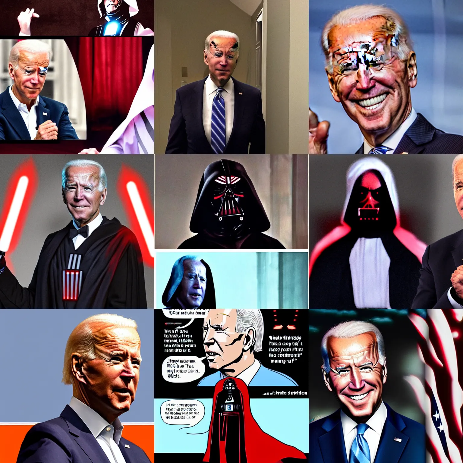 Prompt: Joe Biden as a Sith Lord