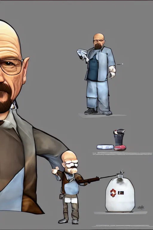 Image similar to Walter White is Medic from Team Fortress 2