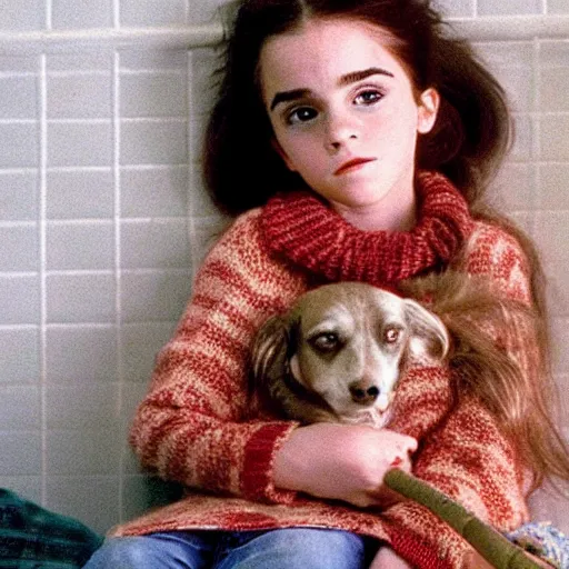 Image similar to “A still of child actor Emma Watson as Maizy Russell in the film Uncle Buck, high definition”