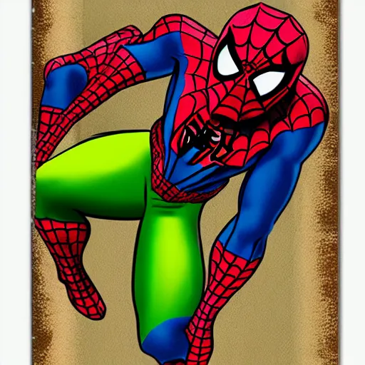 Image similar to spiderman avacado