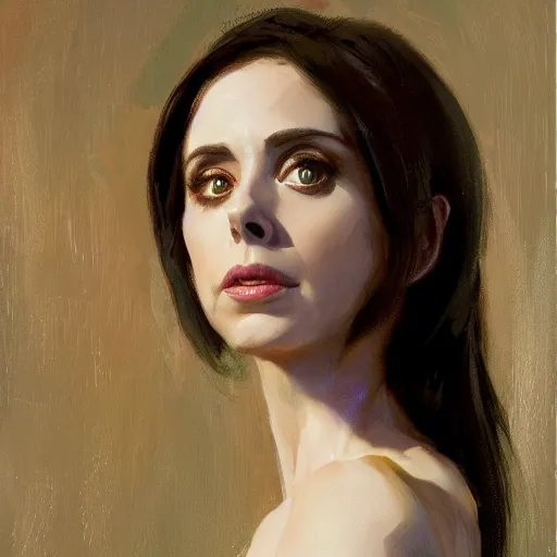 Image similar to alison brie as cortana, intricate, elegant, highly detailed, greg manchess, mucha, liepke, ruan jia, jeffrey catherine jones, ridley scott