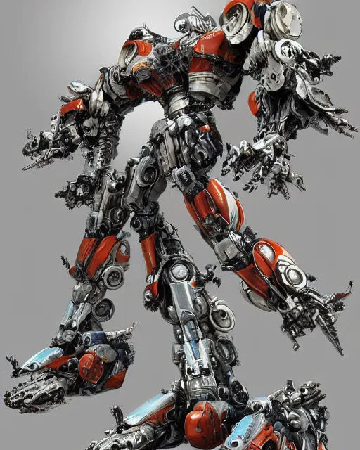 Image similar to modern minimal mecha by frank franzetta, biomechanical, 4 k, hyper detailed