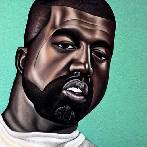 Image similar to “detailed painting of Kanye west, Old painting, highly detailed”